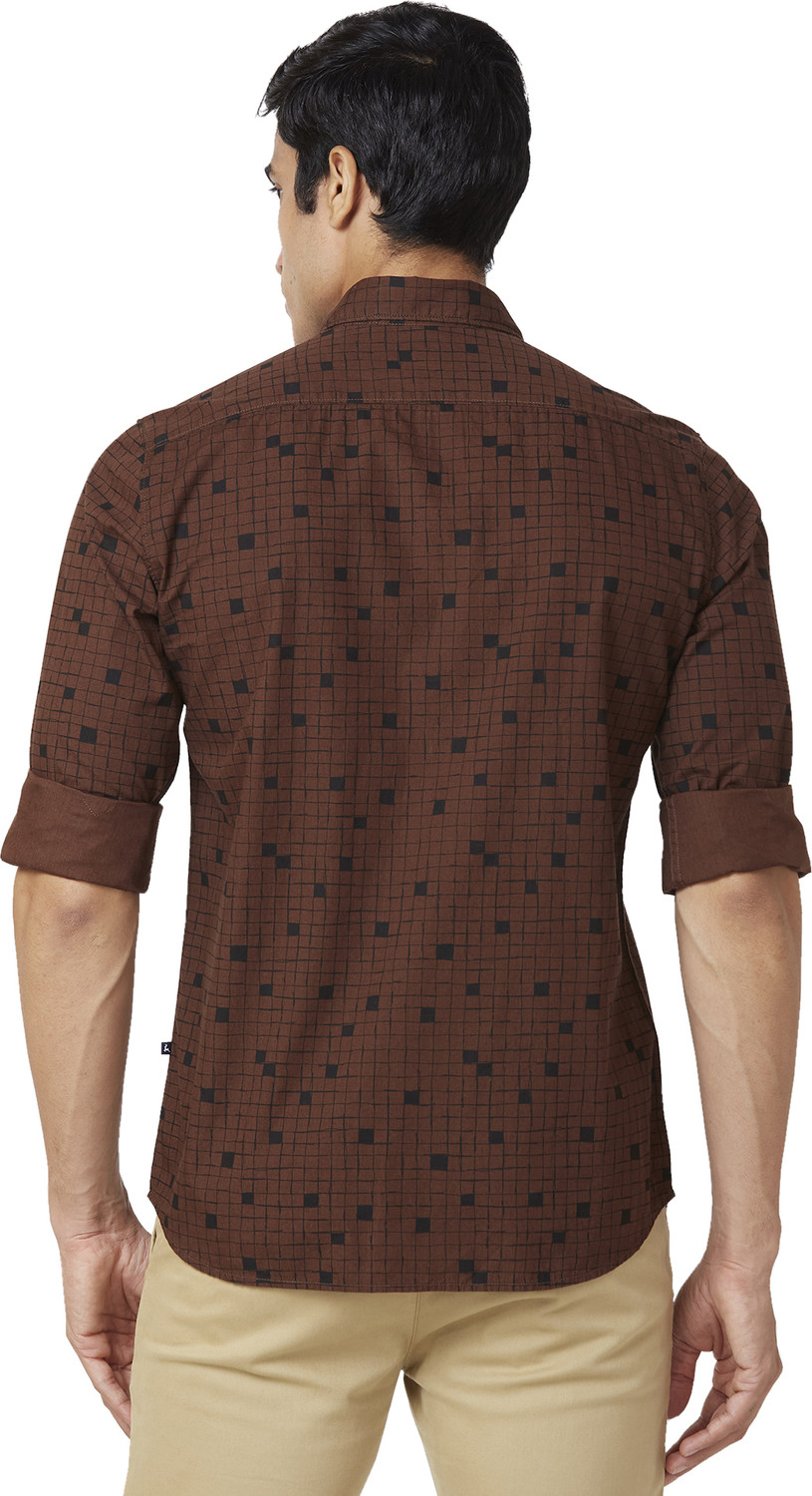 Image of PARX Men Slim Fit Printed Casual Shirt