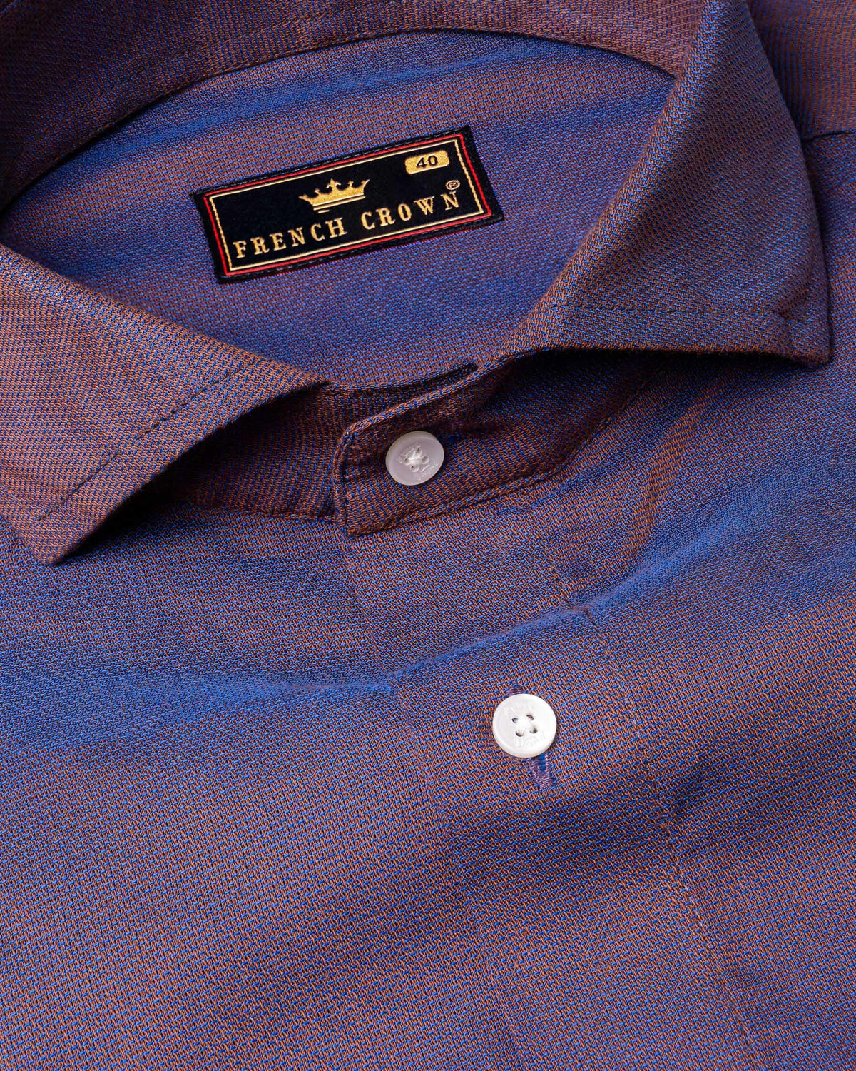 Image of french crown Men Regular Fit Self Design Casual Shirt