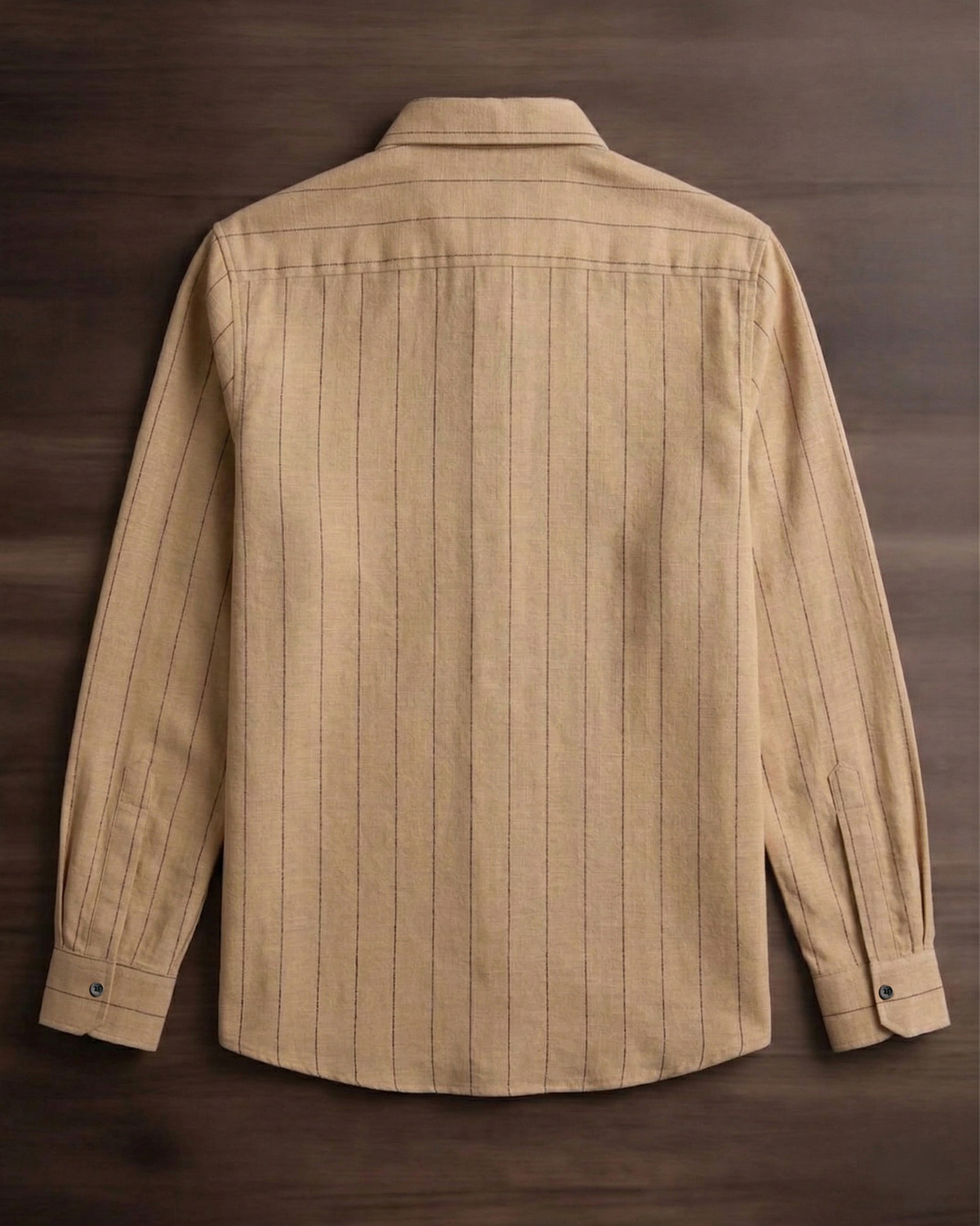Image of N AND J Men Regular Fit Striped Spread Collar Casual Shirt
