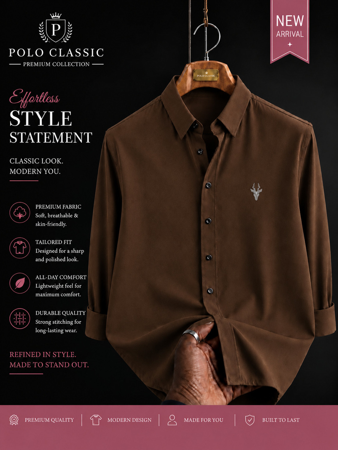 Waridashi Men Brown Casual Shirt - Image 3
