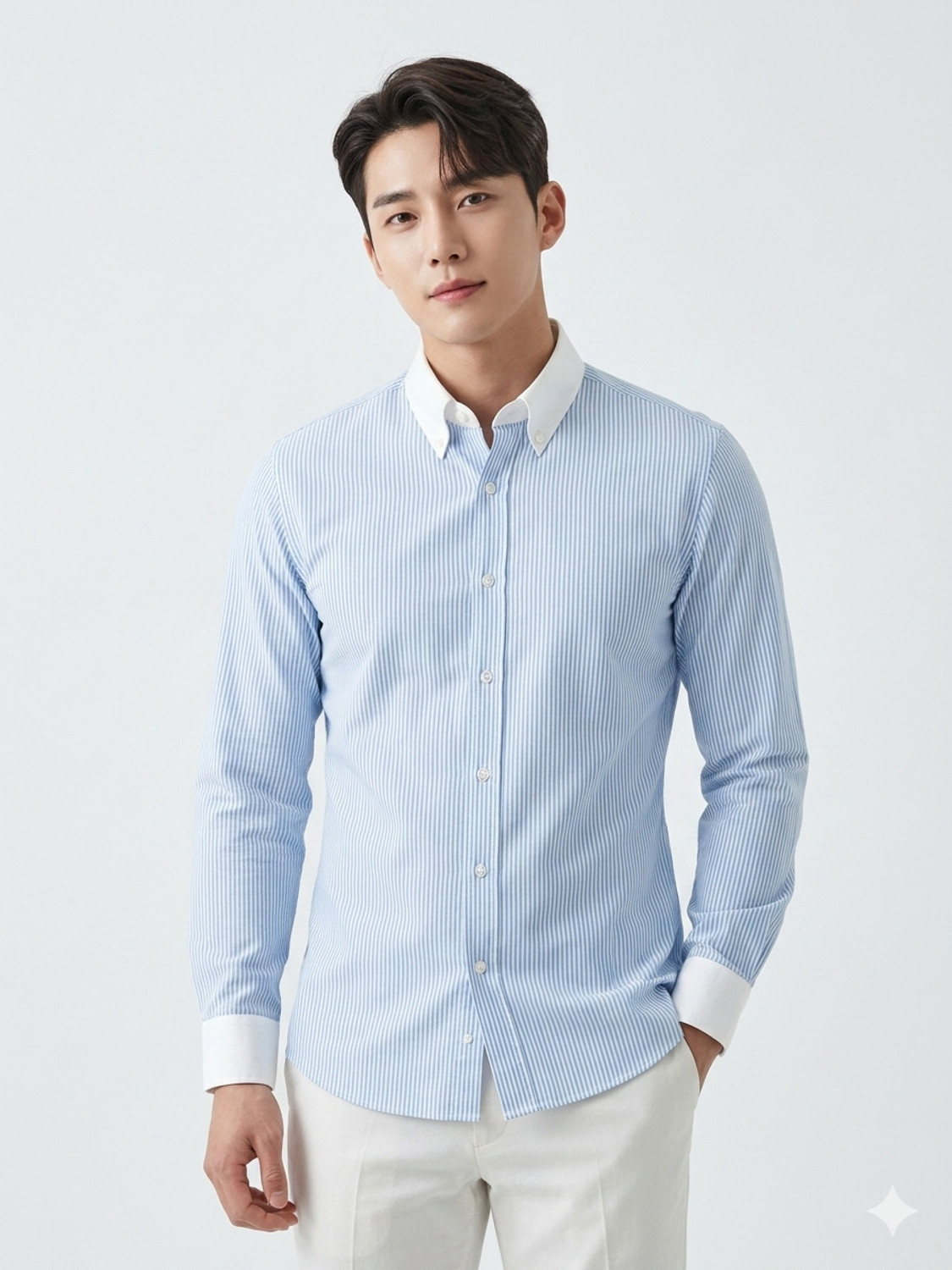 Image of Aayat Enterprises Men Slim Fit Striped Spread Collar Casual Shirt