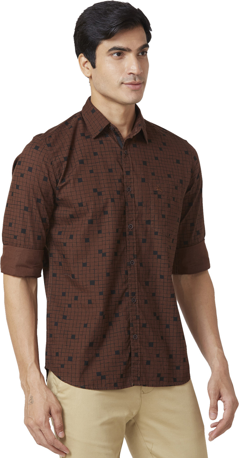 Image of PARX Men Slim Fit Printed Casual Shirt