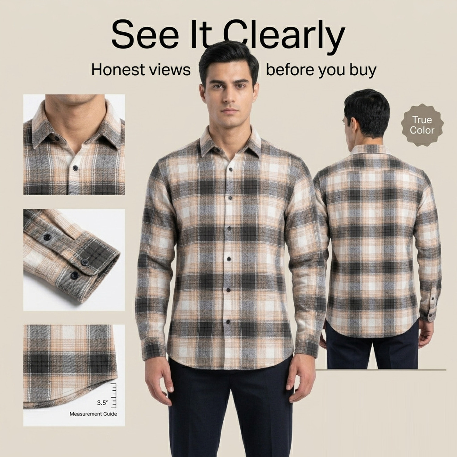 Image of PROBIZ Men Regular Fit Striped Spread Collar Casual Shirt