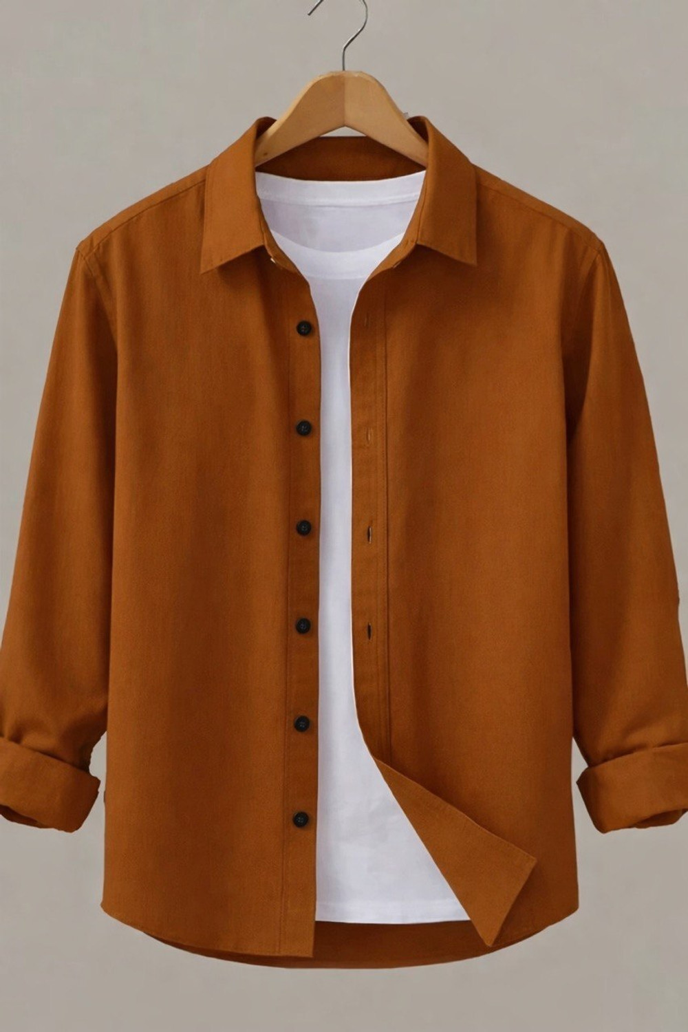 JCOSTA Men Beige Casual Shirt - Image 4