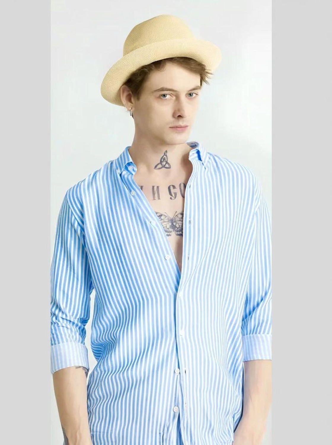 Image of U.S. POLO ASSN. Men Regular Fit Striped Casual Shirt
