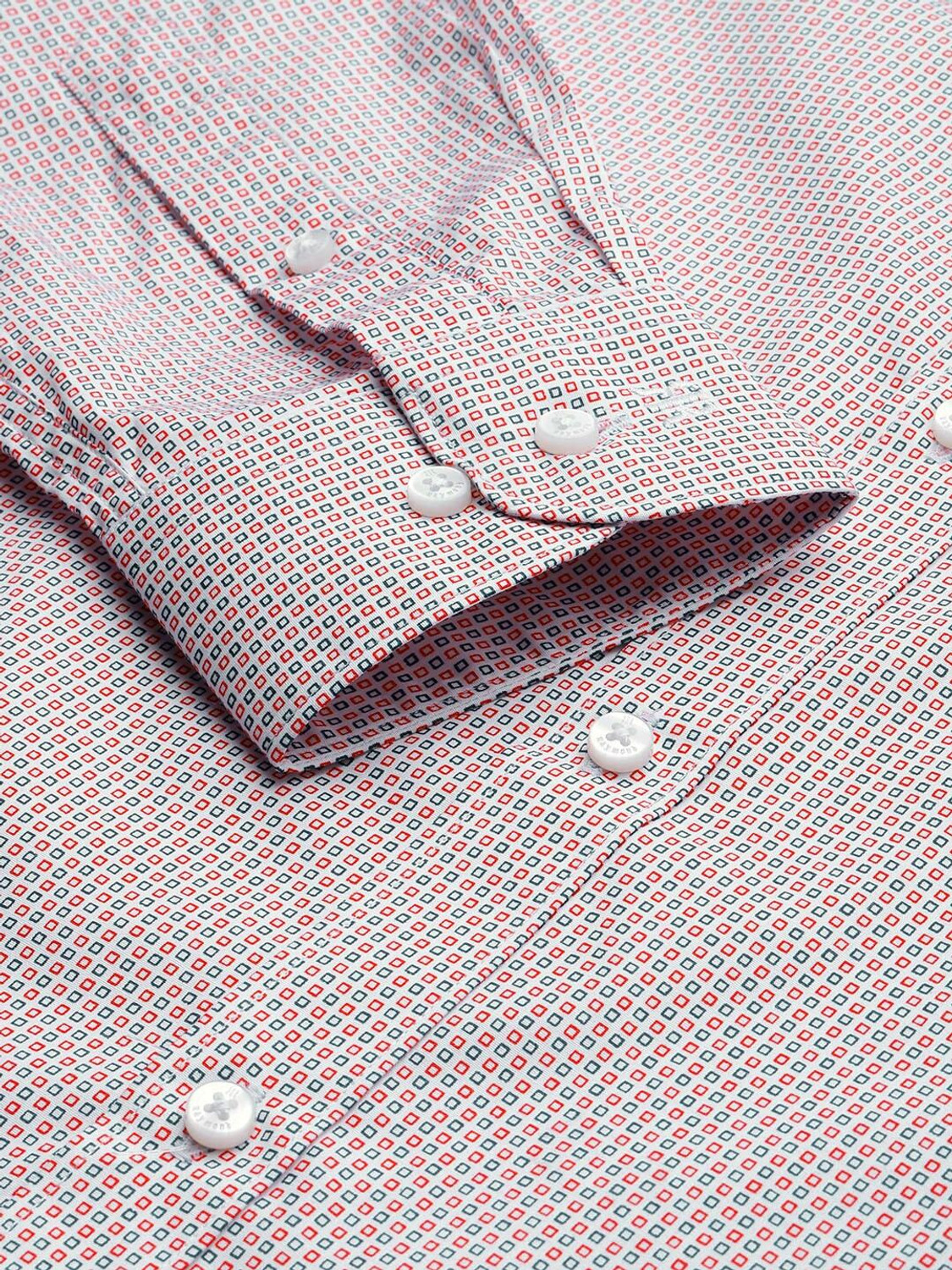 Image of Raymond Men Slim Fit Printed Formal Shirt