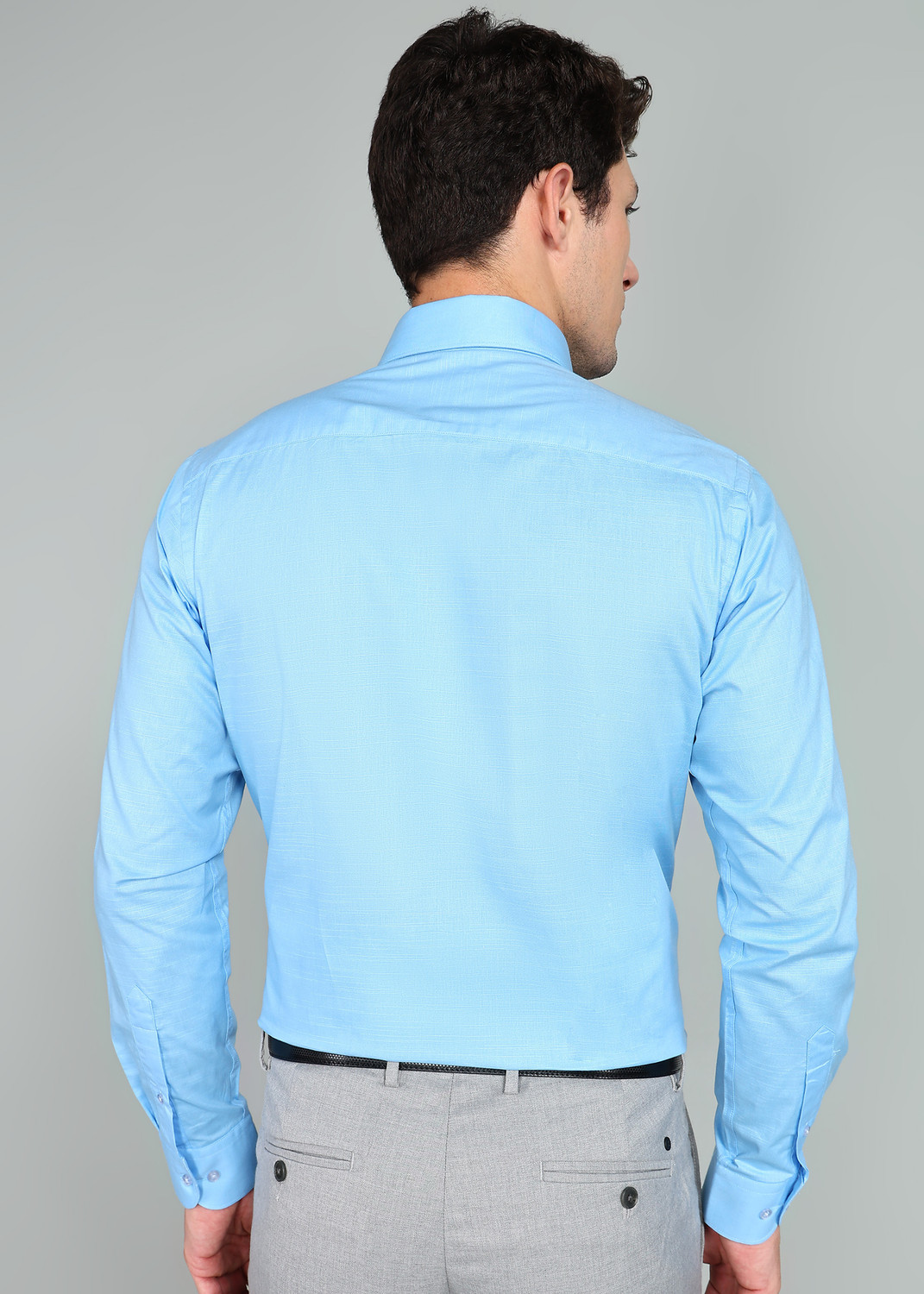 Image of Raymond Men Slim Fit Solid Formal Shirt