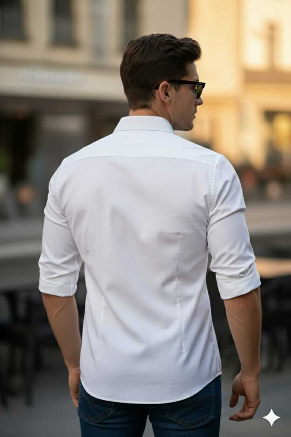 Image of Casual Crave Men Slim Fit Solid Spread Collar Formal Shirt