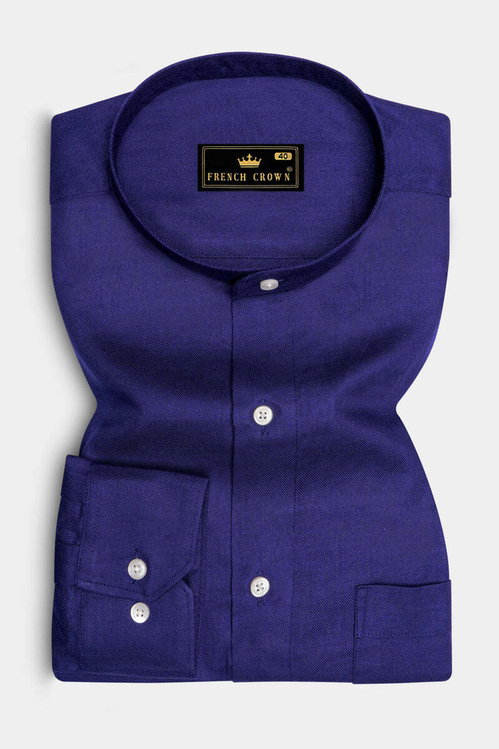 Image of french crown Men Regular Fit Self Design Casual Shirt