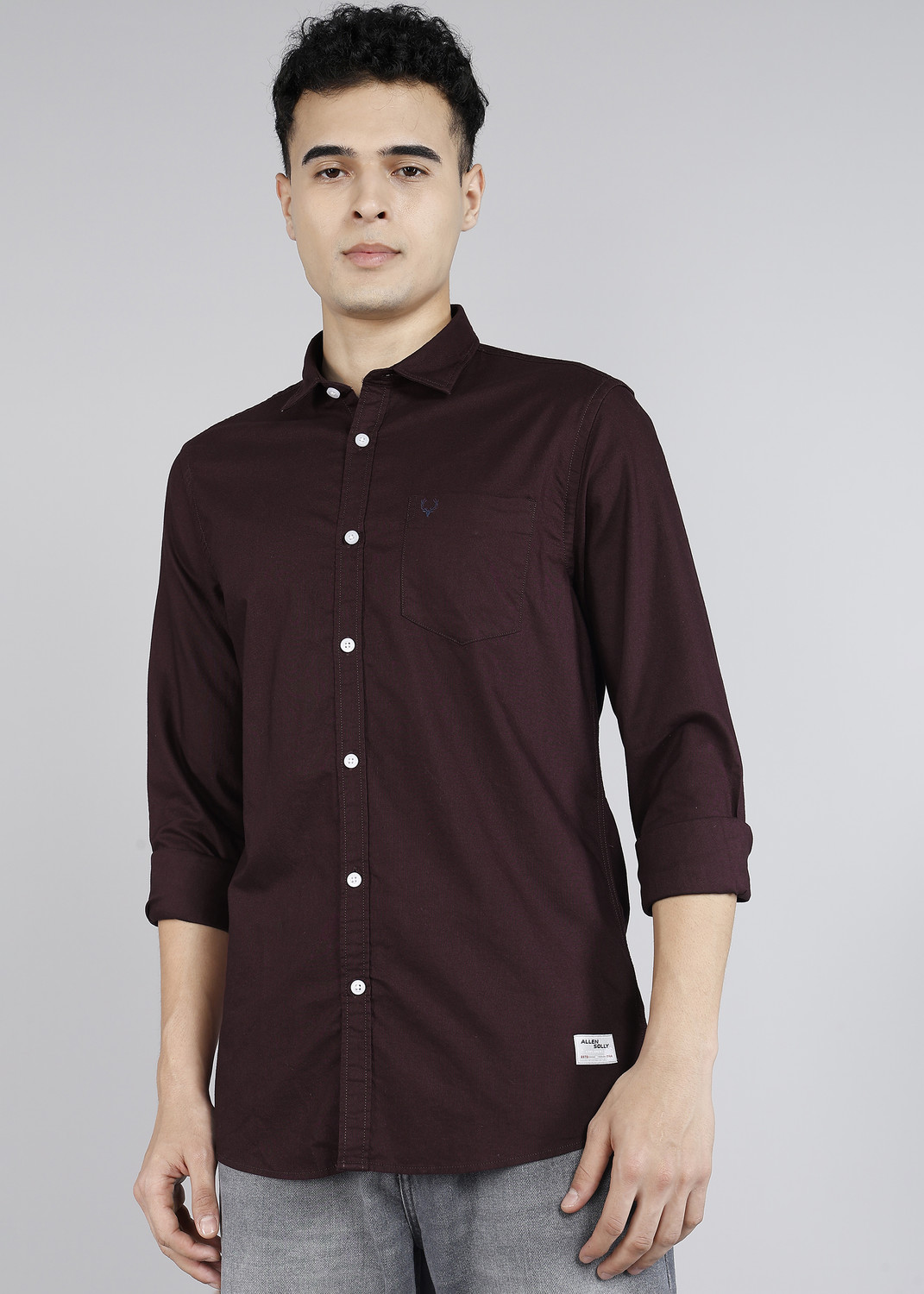 Image of PETER ENGLAND Men Slim Fit Printed Casual Shirt