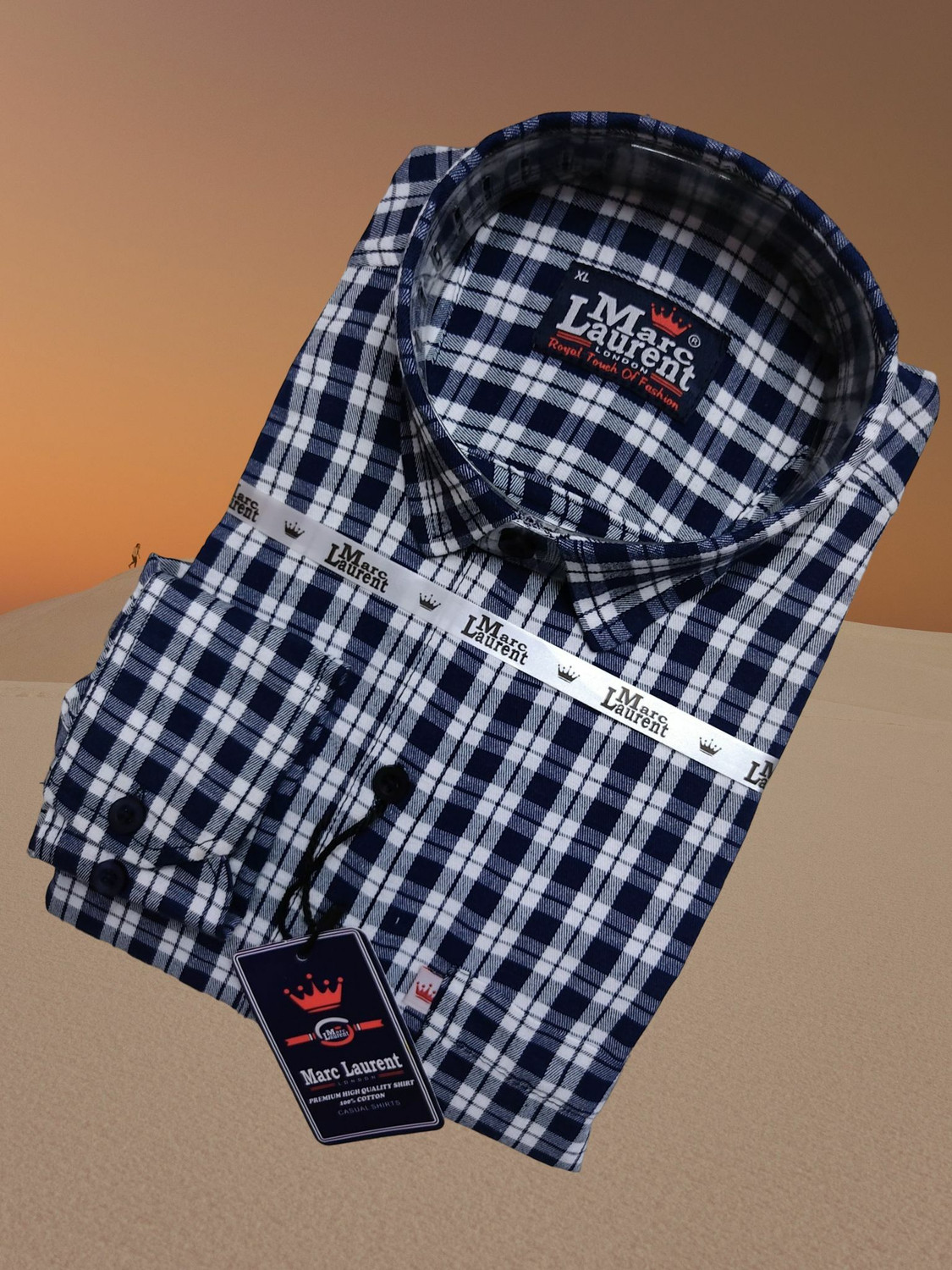 Image of Tanip Men Regular Fit Checkered Spread Collar Casual Shirt