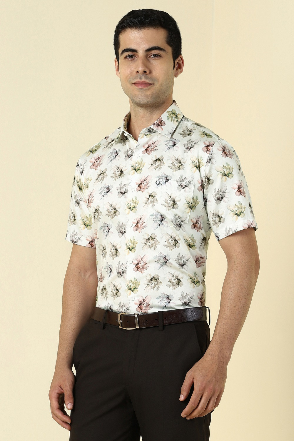 Image of Allen Solly Men Slim Fit Printed Casual Shirt