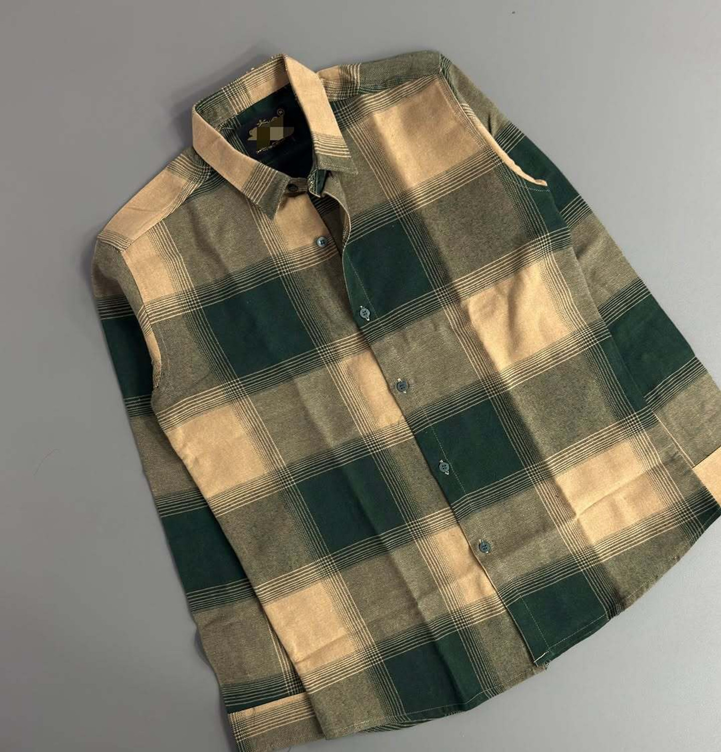 Image of TREN Men Regular Fit Checkered Spread Collar Casual Shirt