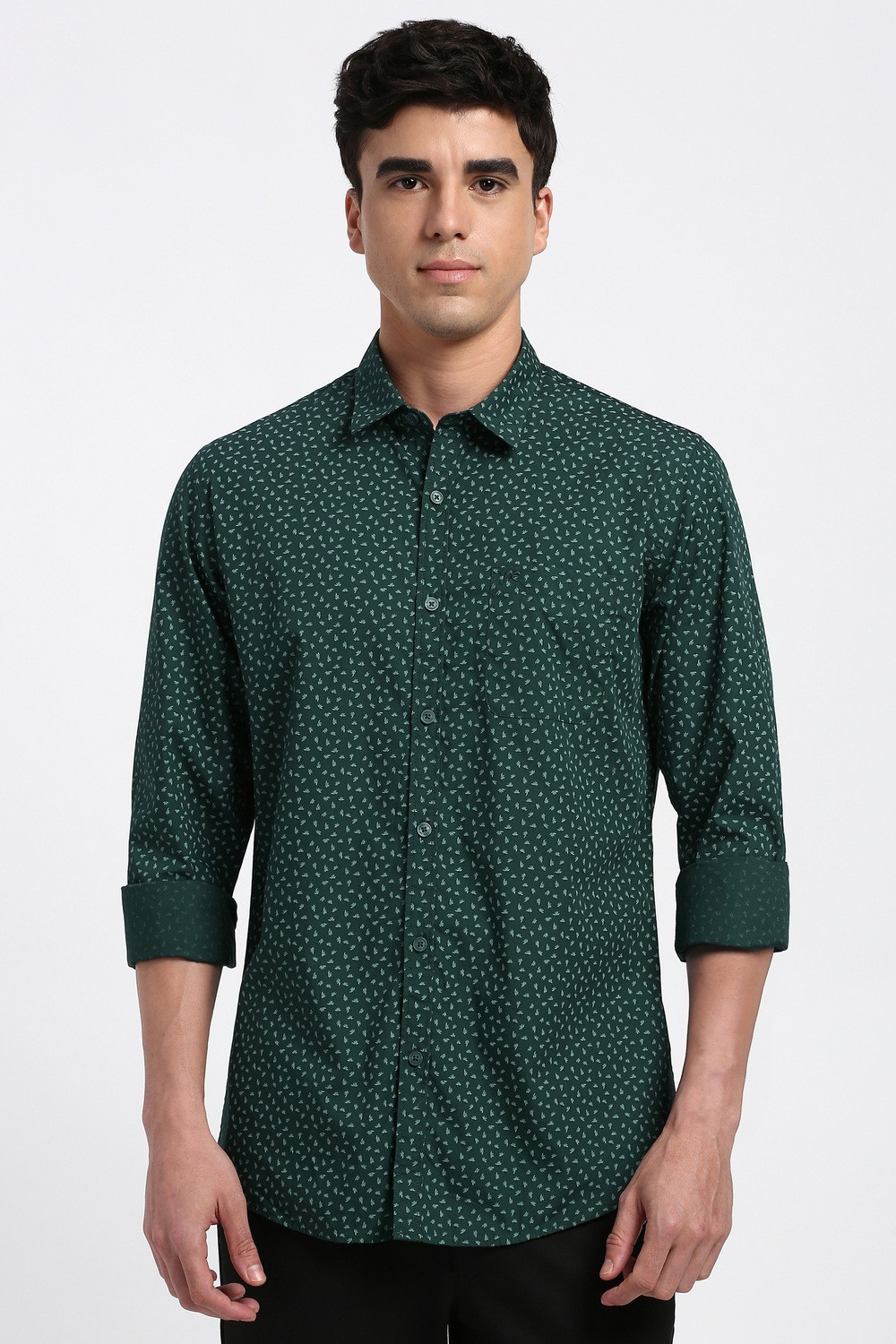 Image of PETER ENGLAND Men Slim Fit Printed Casual Shirt