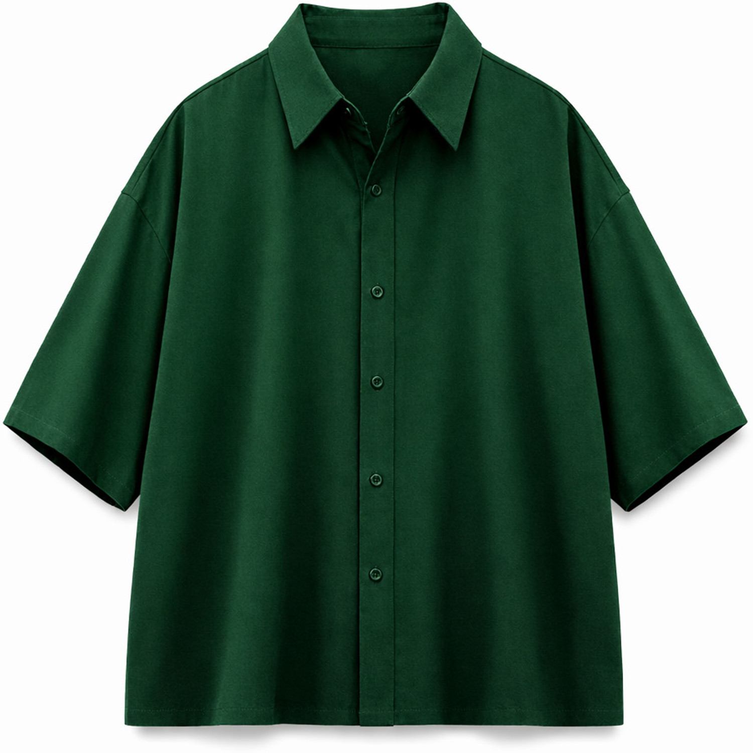Image of SHABIB Men Relaxed Fit Solid Spread Collar Casual Shirt