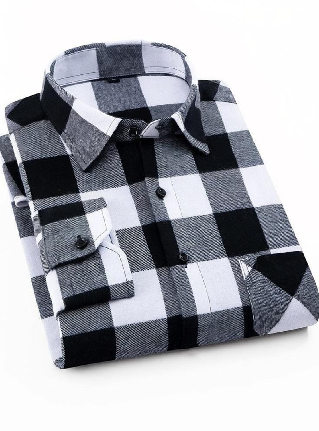 SOLVYN Men Slim Fit Checkered Button Down Collar Casual Shirt - Image 1
