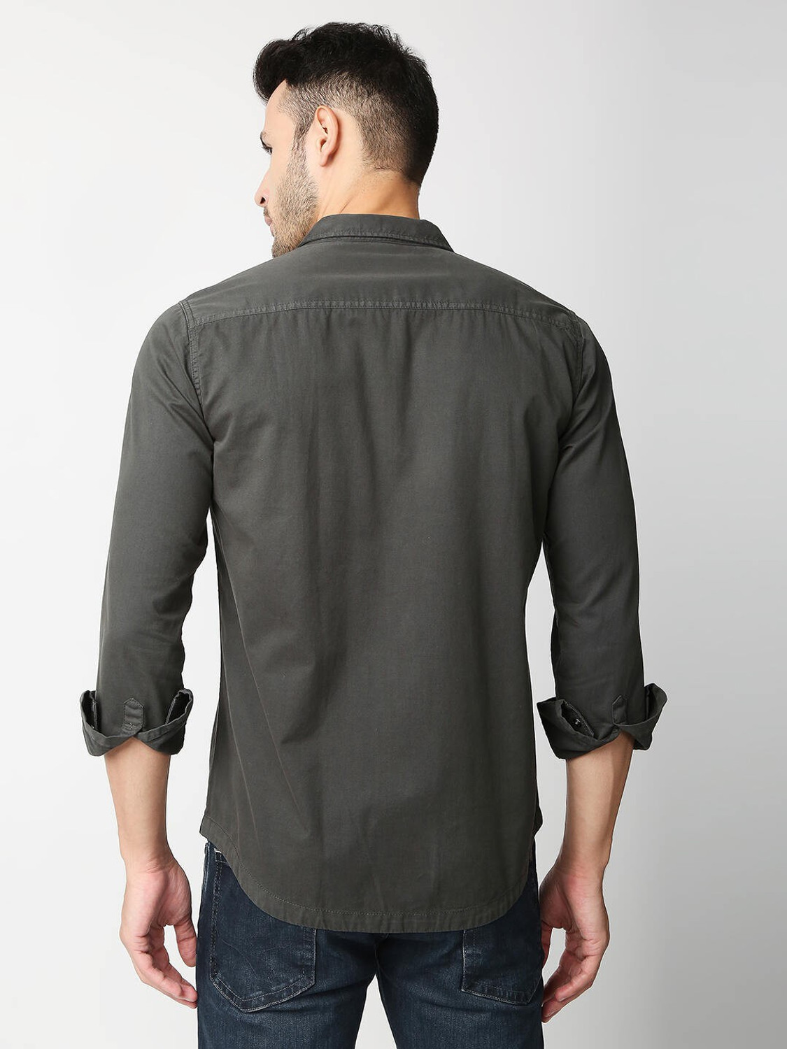 Image of Pepe Jeans Men Regular Fit Solid Casual Shirt
