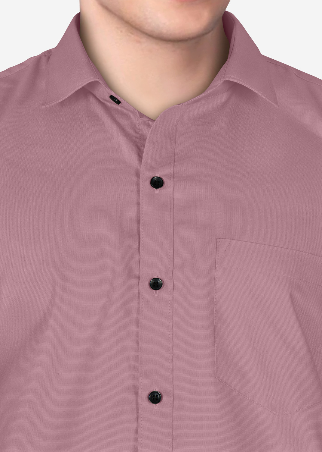 Image of FIBERMILL Men Slim Fit Solid Spread Collar Formal Shirt