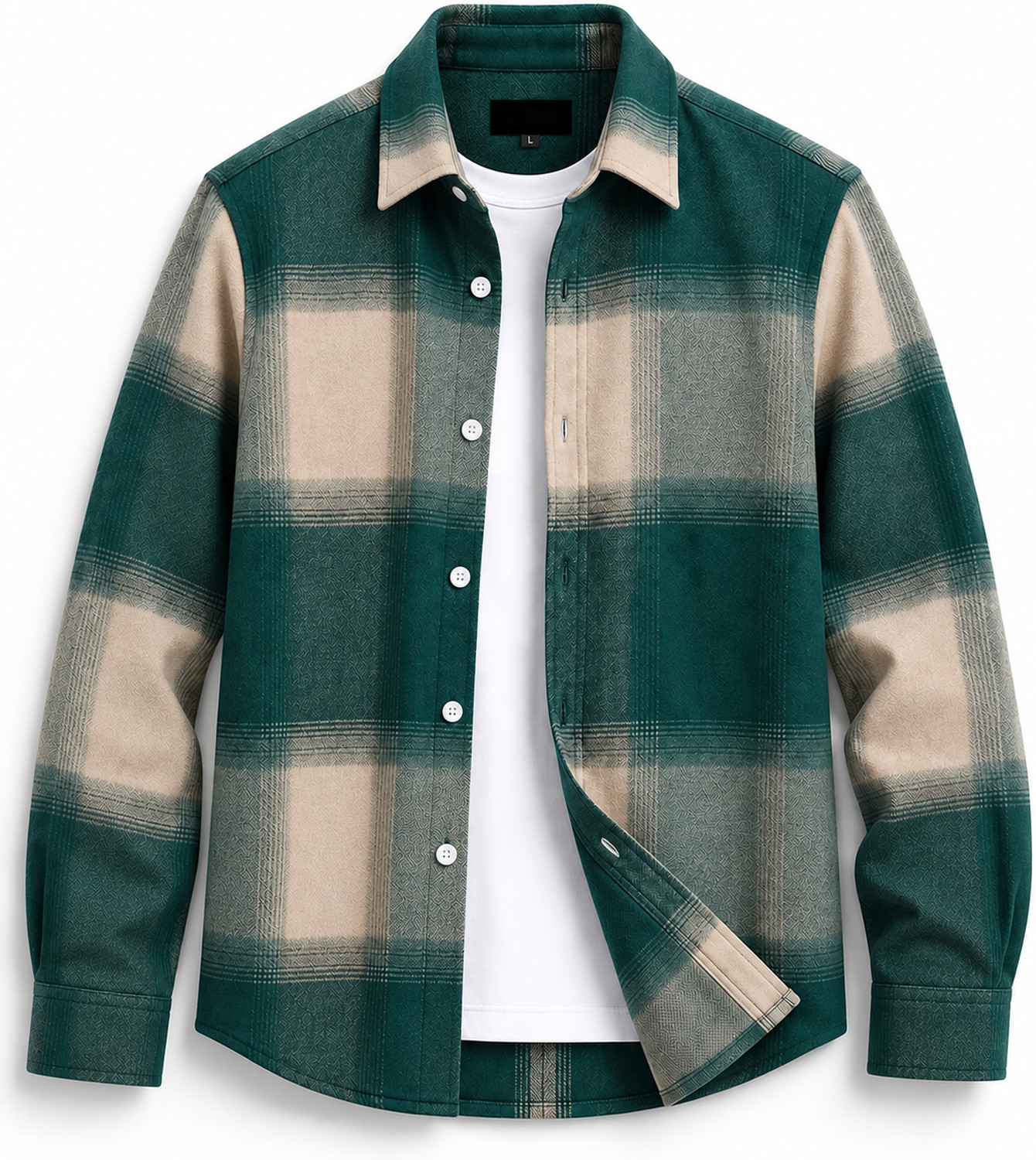 DIMMY Men Checkered Green Shirt - Image 6
