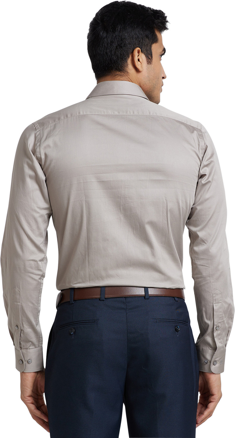 Image of Raymond Men Slim Fit Solid Formal Shirt