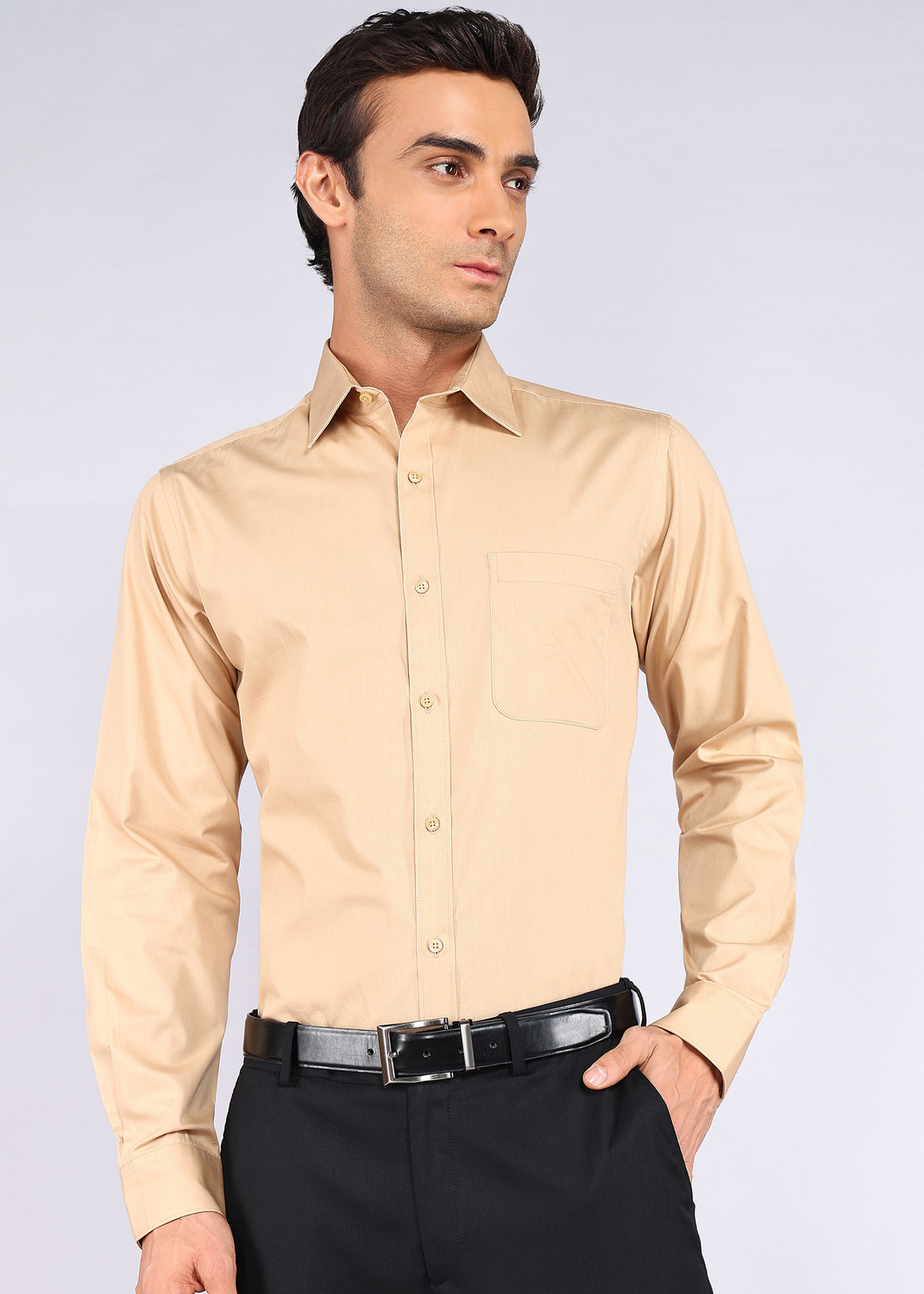 Raymond Men Slim Fit Solid Formal Shirt - Image 1