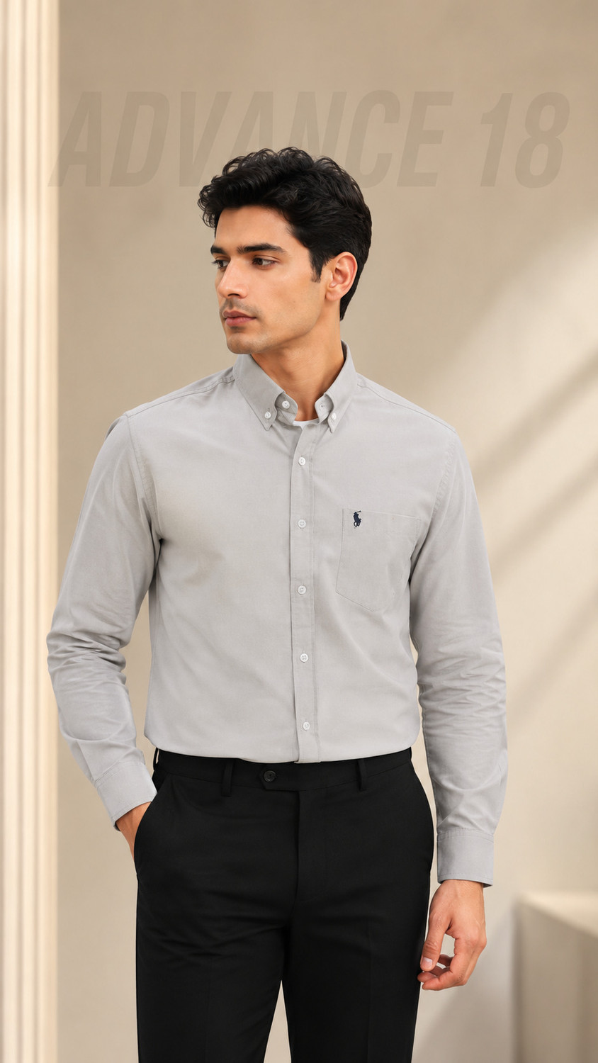 Image of Advance18 Men Slim Fit Solid Casual Shirt