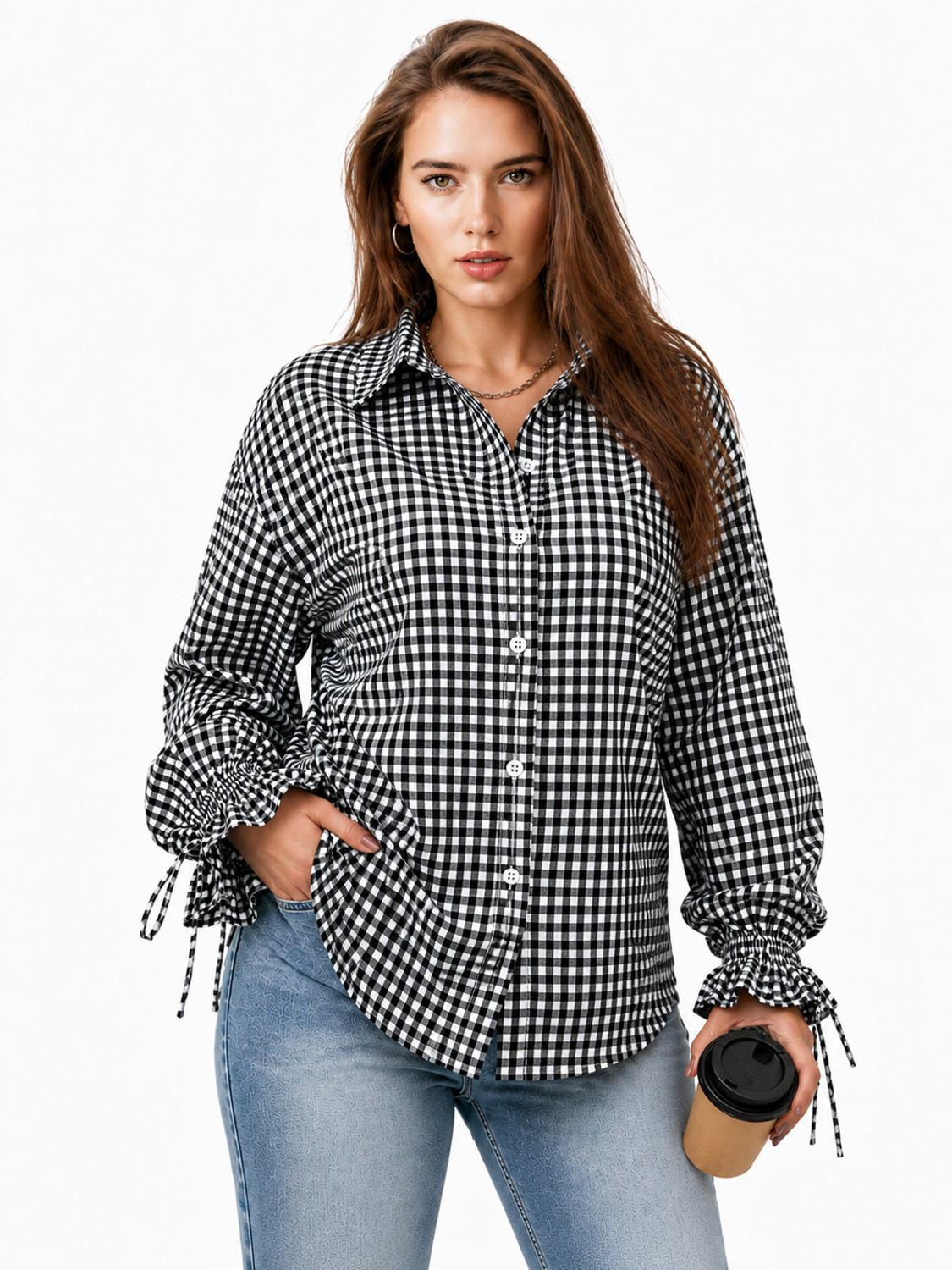 Image of Yuvraj Apparels Women Comfort Fit, Comfort Fit Solid Spread Collar Party Shirt