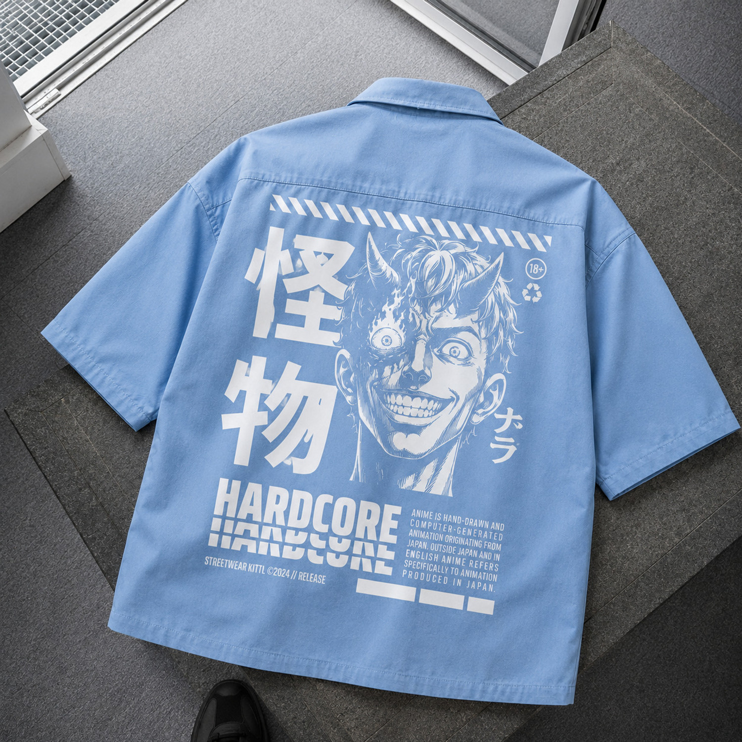 Asta Moda Men Boxy Fit Graphic Print Shirt - Image 1
