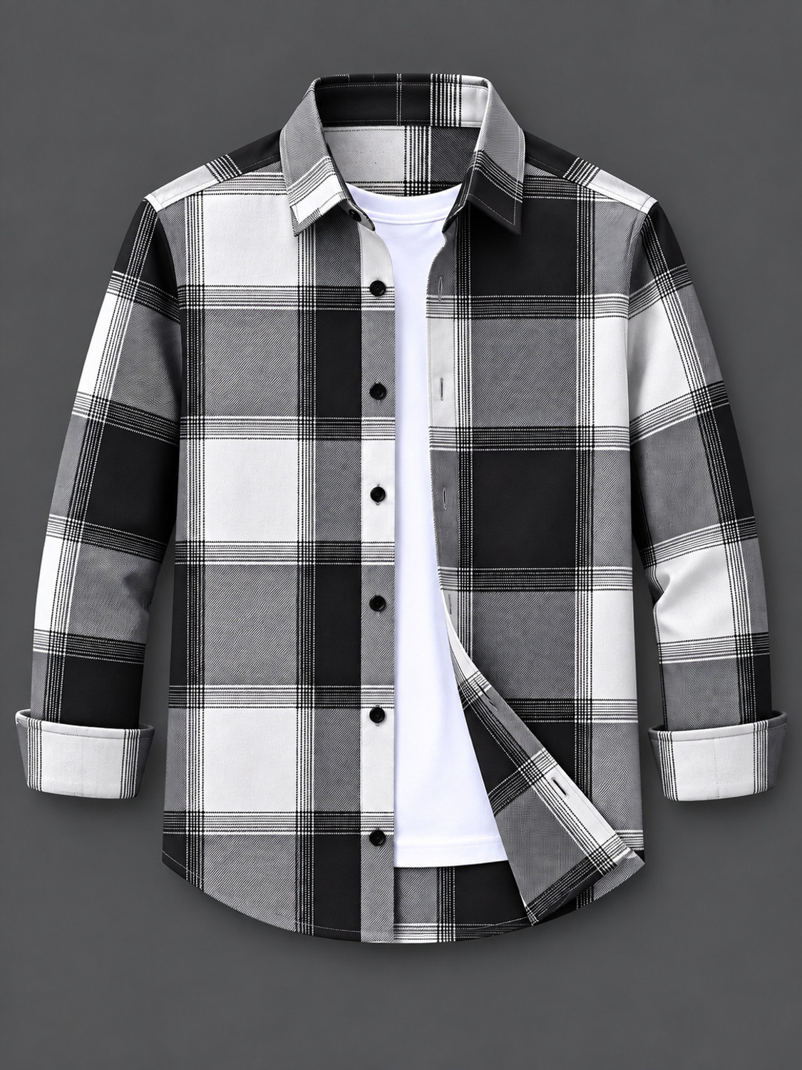 SOPANI Men Regular Fit Checkered Shirt - Image 1