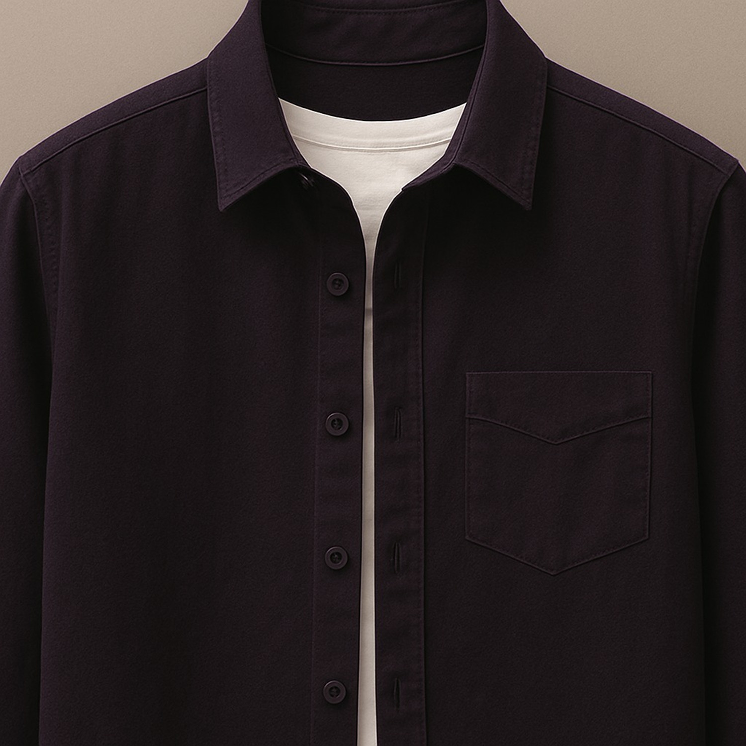 Image of VENUSS Men Regular Fit Solid Spread Collar Casual Shirt