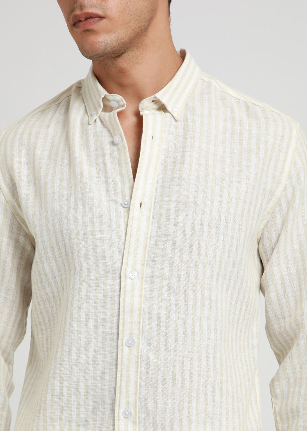 Image of Banana Club Men Slim Fit Self Design Spread Collar Casual Shirt