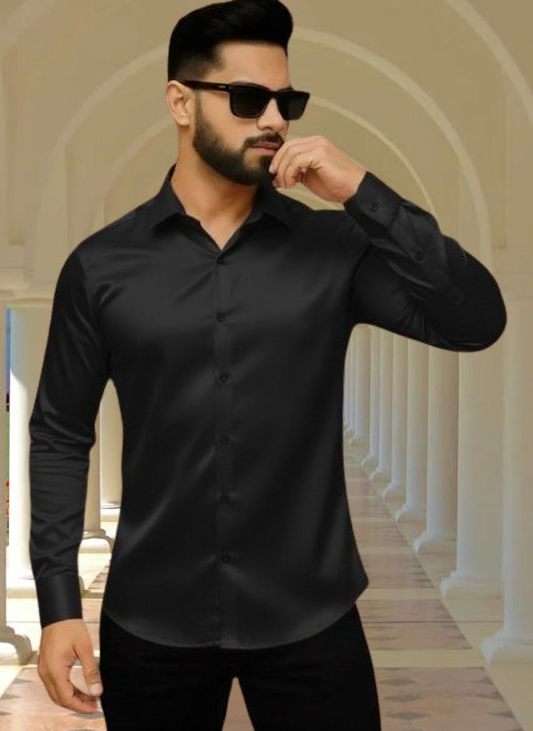 Image of Men's fashion Men Relaxed Fit Floral Print Spread Collar Casual Shirt