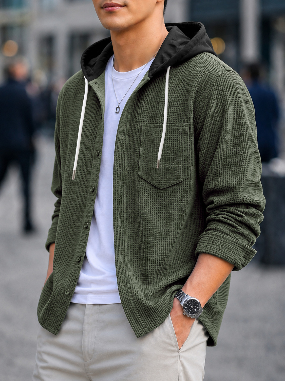 EyeBogler Men Light Green Casual Shirt - Image 4