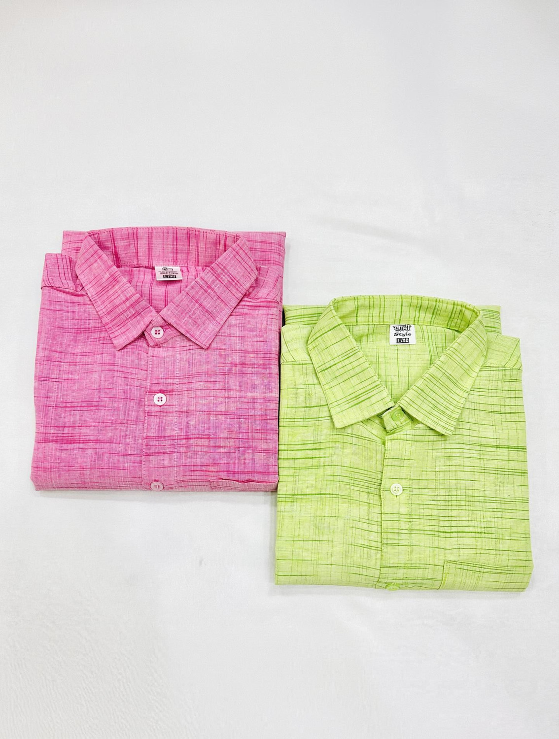 Image of Vellical Men Slim Fit Checkered Spread Collar Casual Shirt (Pack of 2)