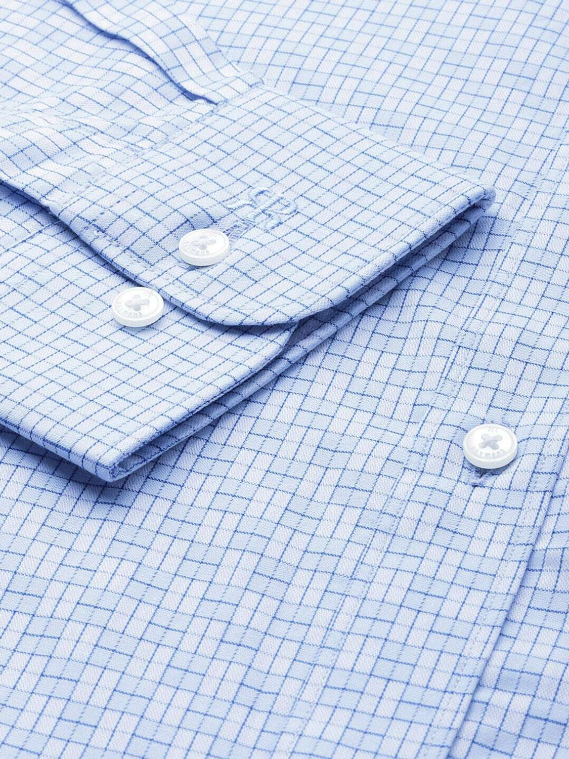 Image of Raymond Men Slim Fit Checkered Formal Shirt