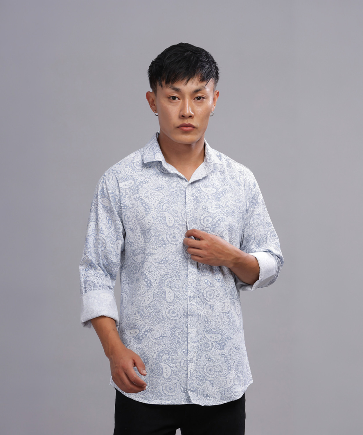 Image of shardha enterprise Men Regular Fit Printed Spread Collar Casual Shirt