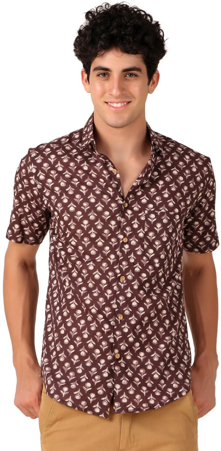Image of shardha enterprise Men Regular Fit Printed Spread Collar Casual Shirt