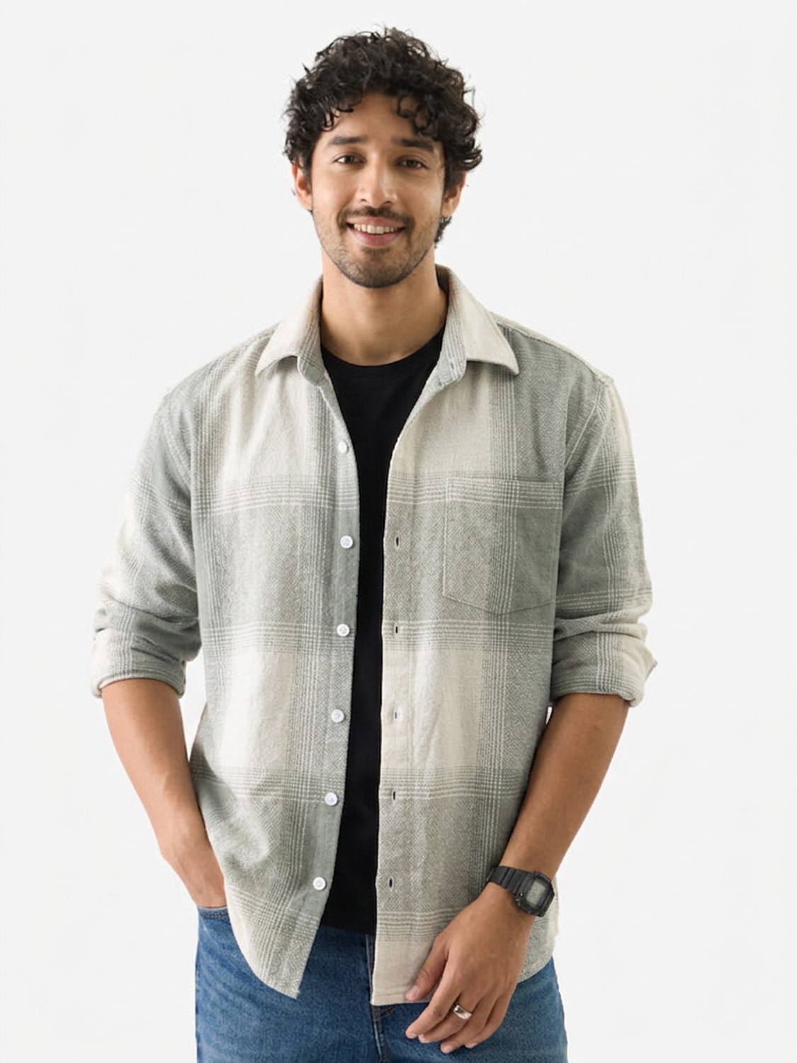 RADHIKA FASHION HOUSE Men Boxy Fit Checkered Shirt - Image 1