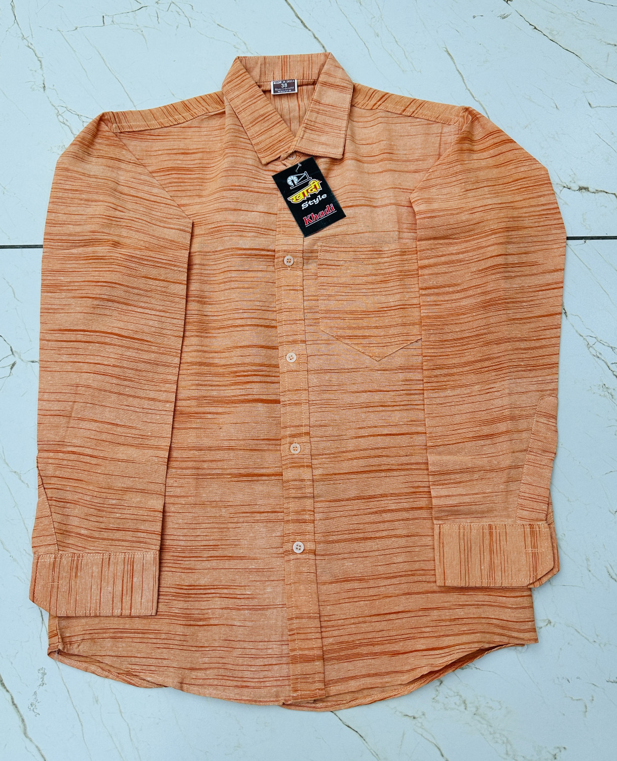 Image of Stylora Men Slim Fit Solid Spread Collar Casual Shirt