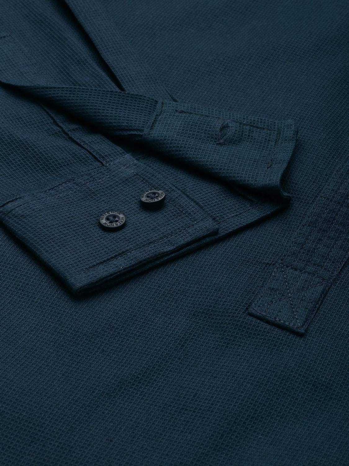 Image of HERE&NOW Men Regular Fit Solid Casual Shirt