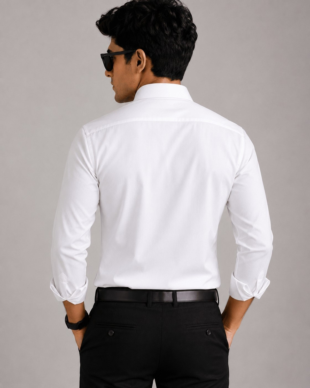 Image of Buntoo Men Regular Fit Solid Button Down Collar Casual Shirt (Pack of 2)