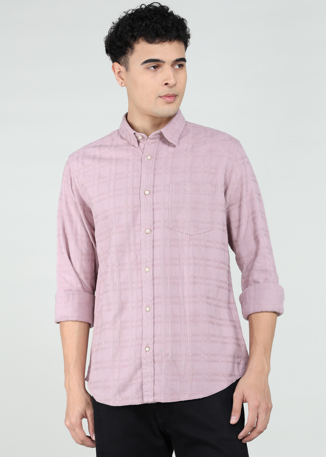 Indian Terrain Men Slim Fit Printed Casual Shirt - Image 1