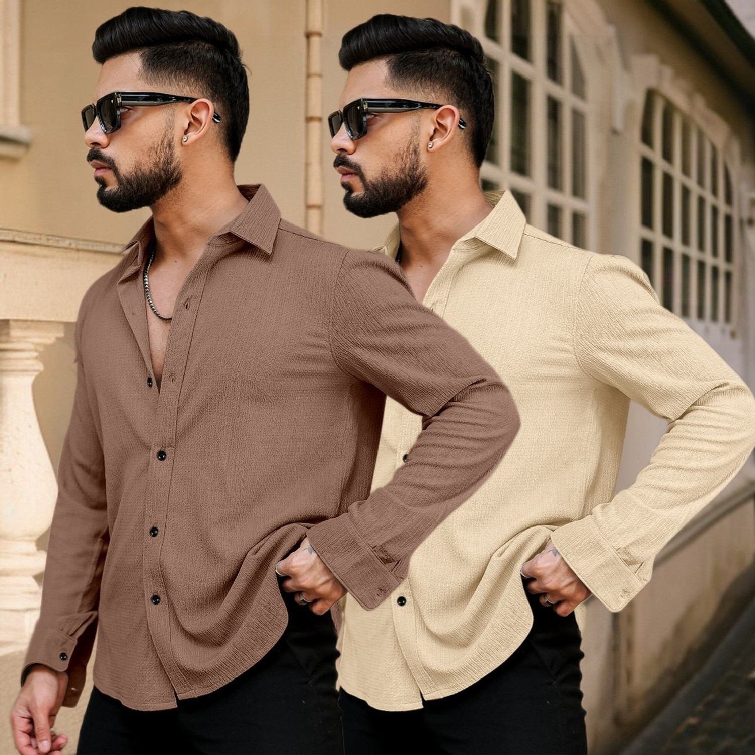 Khushi Creation Men Regular Fit Casual Shirt - Image 1