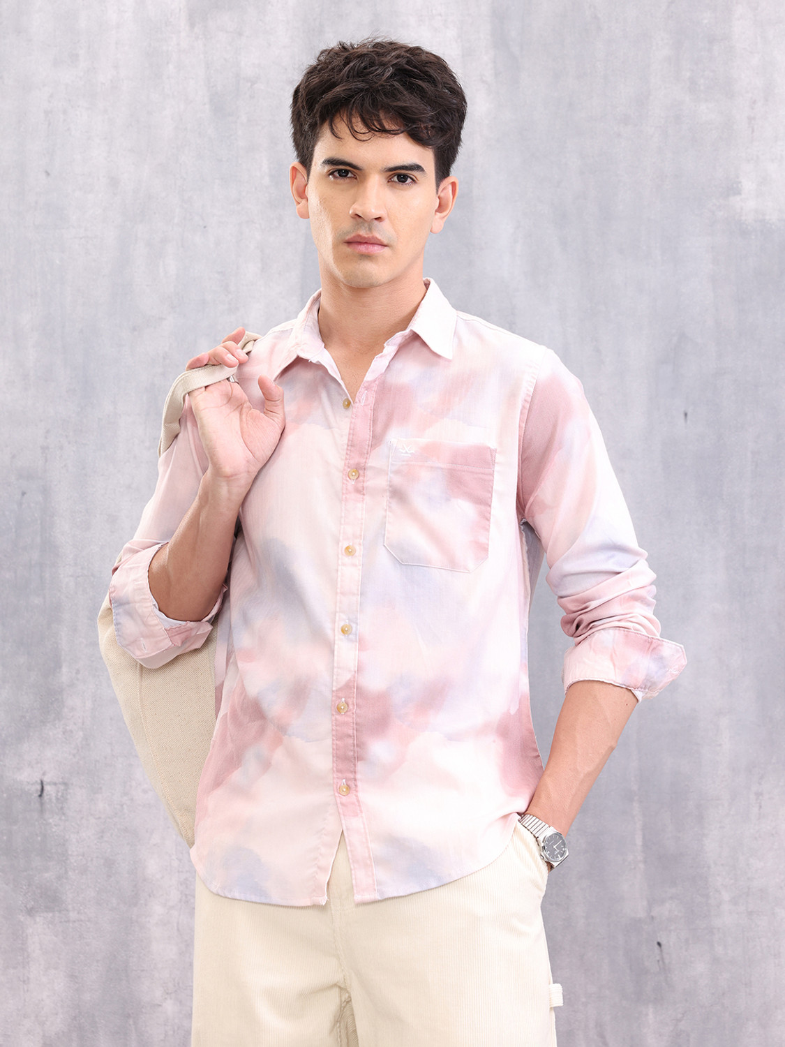 WROGN Men Regular Fit Printed Casual Shirt - Image 1