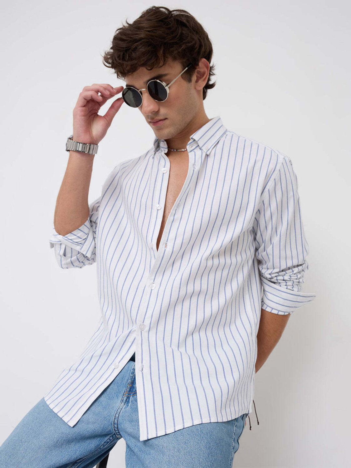 VASTRADO Men Regular Fit Striped Shirt - Image 1
