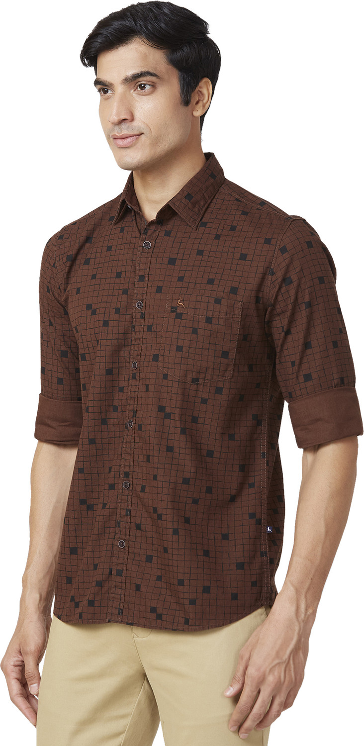 Image of PARX Men Slim Fit Printed Casual Shirt
