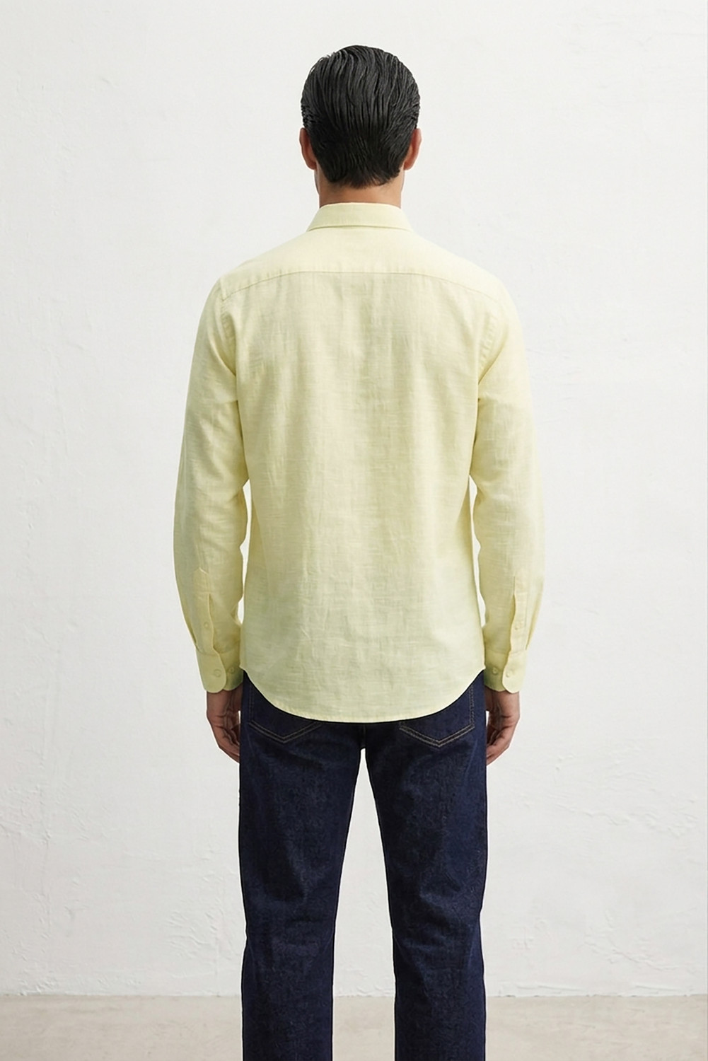 Image of mischief monkey Men Tailored Fit Striped Button Down Collar Casual Shirt