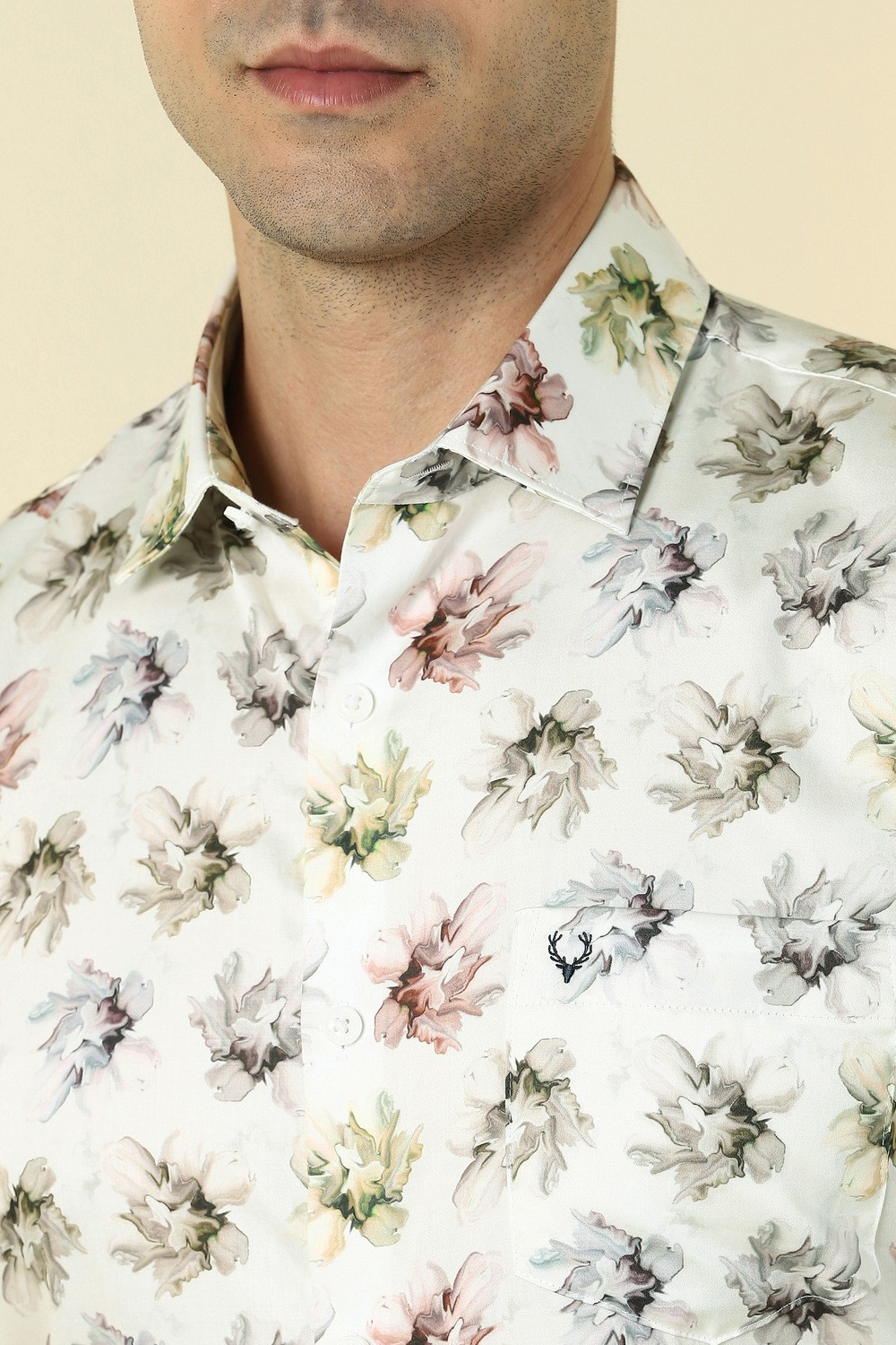 Image of Allen Solly Men Slim Fit Printed Casual Shirt