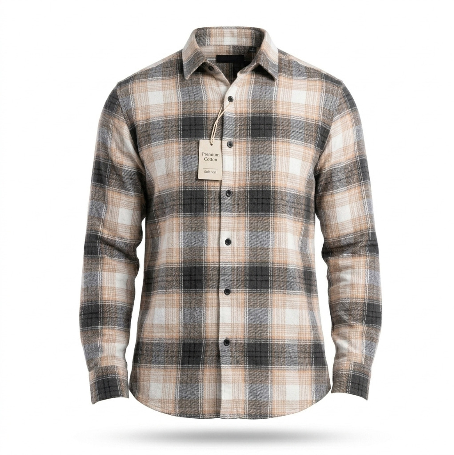 Image of PROBIZ Men Regular Fit Striped Spread Collar Casual Shirt