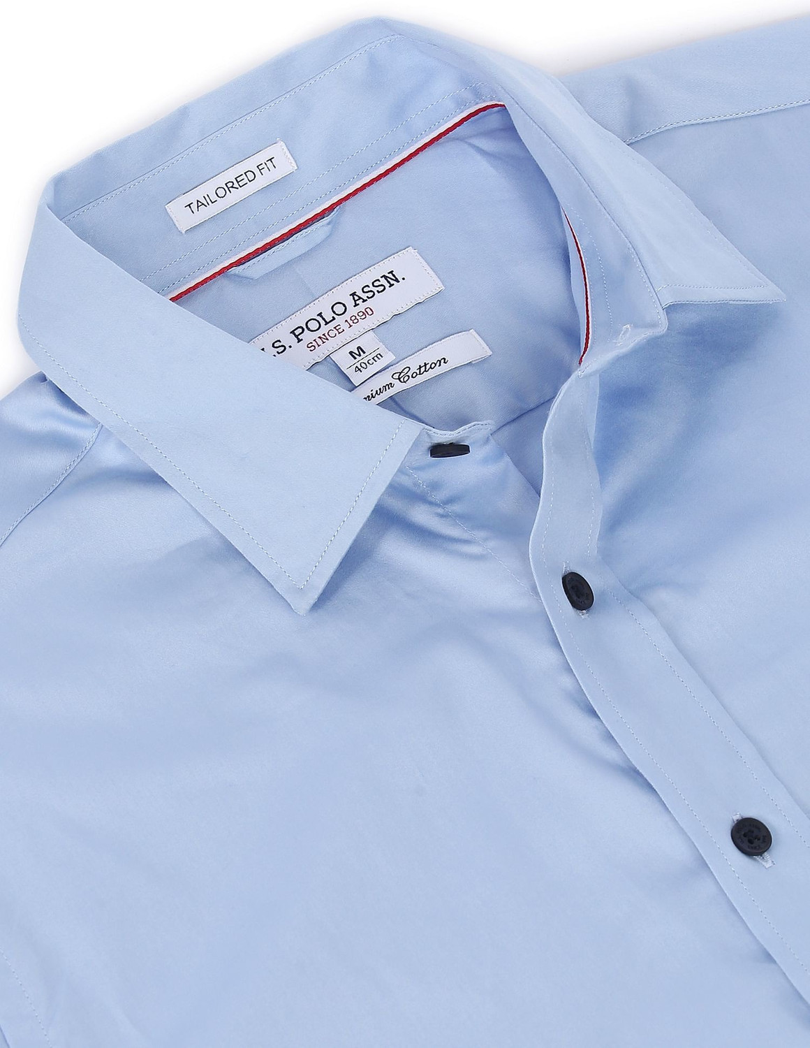 Image of U.S. POLO ASSN. Men Regular Fit Solid Casual Shirt